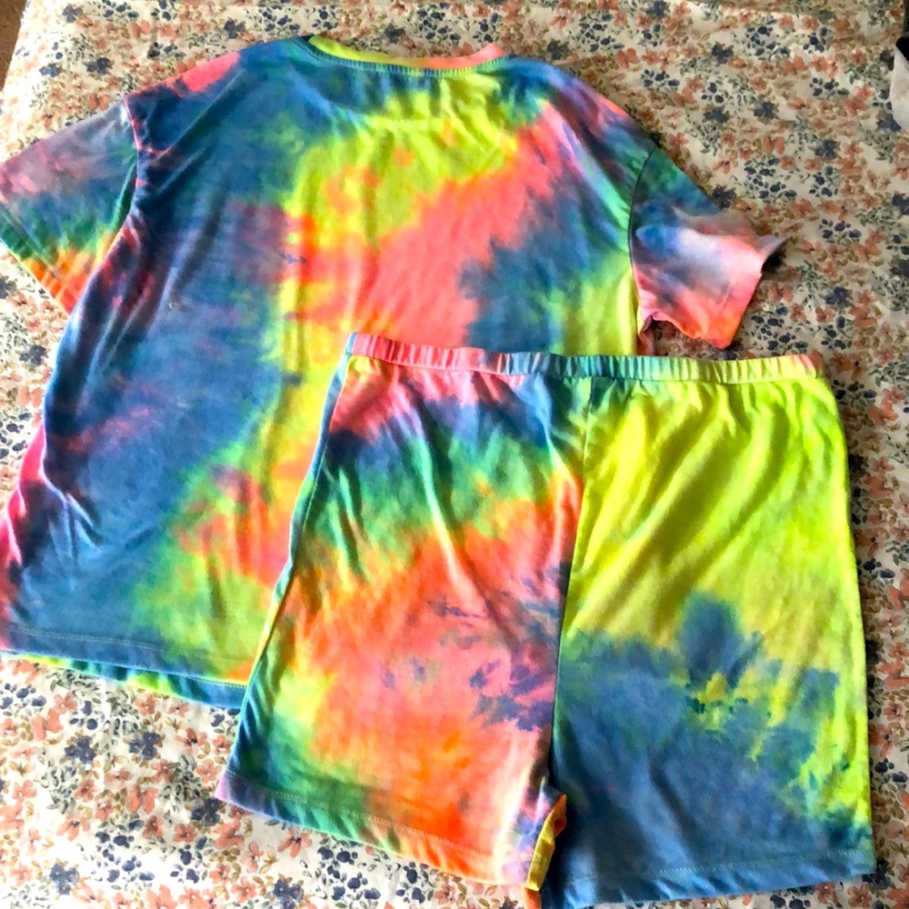 Tie dye top and bottom loungewear